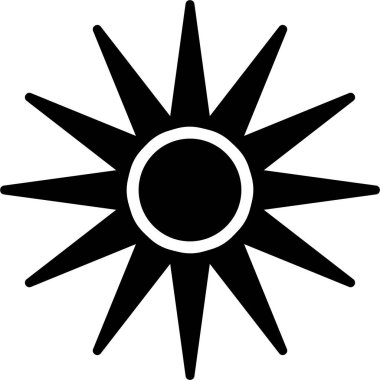 Optik Raditon modern simgesi, vektör illüstrasyonu