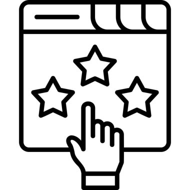 Modern simge sıralaması, vektör illüstrasyonu