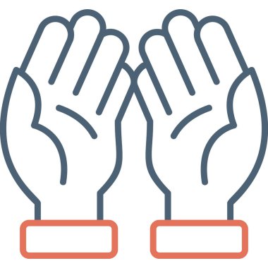 Eldiven. Web simgesi basit illüstrasyon