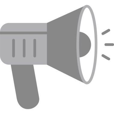 Megafon ikonu vektör illüstrasyonu