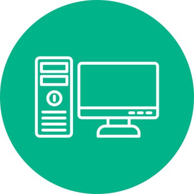 bilgisayar simgesi, vektör illüstrasyonu