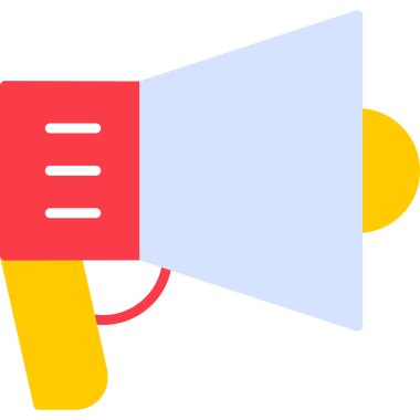 Megafon ikonu vektör illüstrasyonu