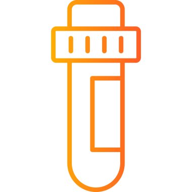 test tübü web simgesi basit tasarım