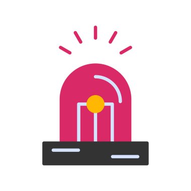 Siren simgesinin vektör illüstrasyonu