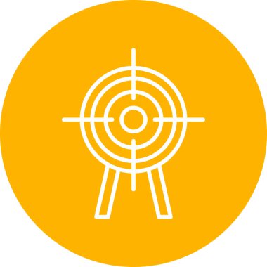 hedef simge vektör illüstrasyonu