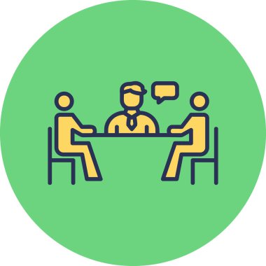 iş ekibi simgesi, vektör illüstrasyonu