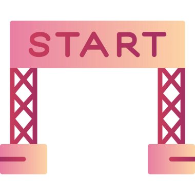 Başlangıç Çizgisi 'nin vektör illüstrasyonu