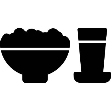 İftar Ağı simgesi basit illüstrasyon