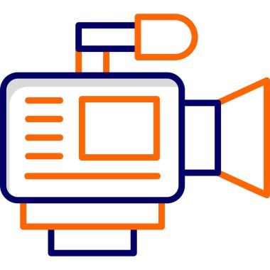 Video Kamera, grafik illüstrasyon simgesi