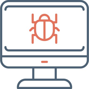 System Virus icon modern vector illustration