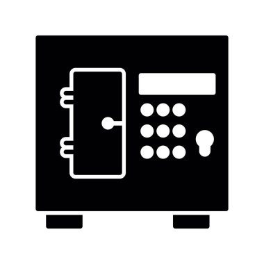 Güvenli vektör ince çizgi simgesi