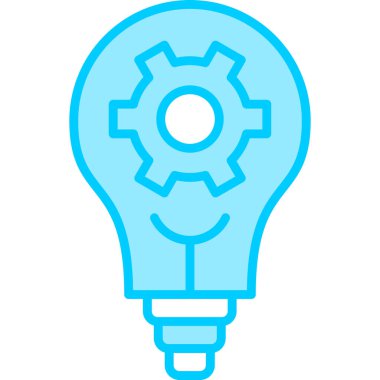 Ampul. Web simgesi basit illüstrasyon