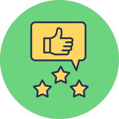 Modern simge, vektör illüstrasyonunu gözden geçir