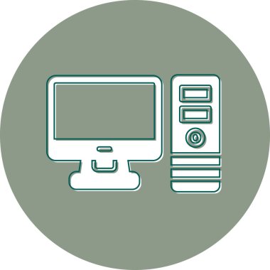 bilgisayar simgesi vektör illüstrasyonu