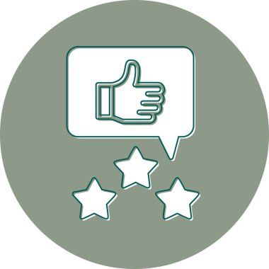 Modern simge, vektör illüstrasyonunu gözden geçir