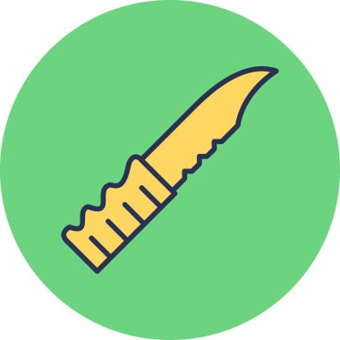 bıçak simgesi vektör illüstrasyonu