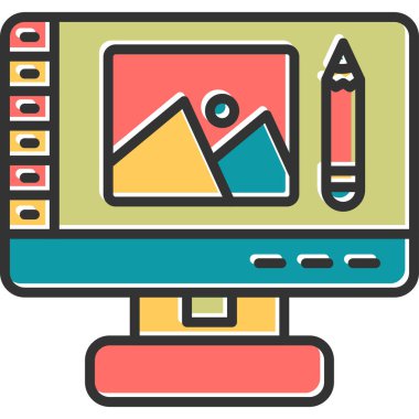 Modern simge vektör çizimi tasarla