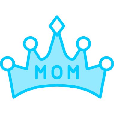 taç simgesi vektör illüstrasyonu