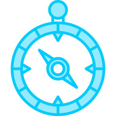 Pusula. Web simgesi basit tasarım