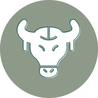 Bir boğa başı simgesinin gösterimi