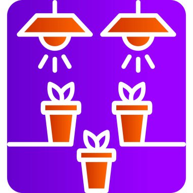 Enerji tasarrufu, ekoloji, çevre konsepti. Bitki simgesini aydınlatmak