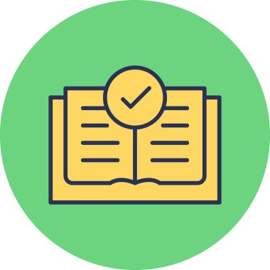 Open Book web icon, vector illustration