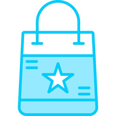 Alışveriş çantası modern simge, vektör illüstrasyonu