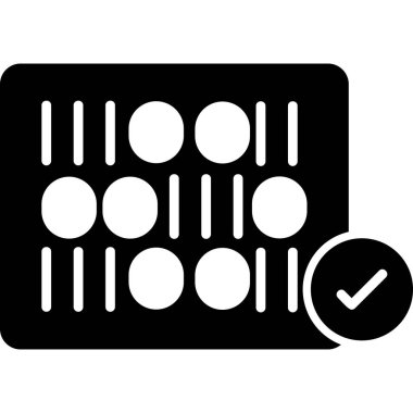 Barkod. Web simgesi basit illüstrasyon