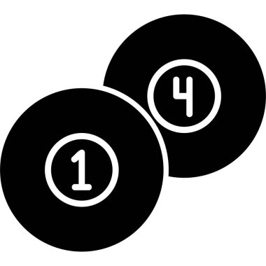 Top havuzu modern simge, vektör illüstrasyonu