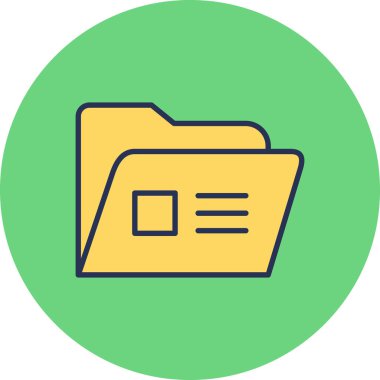 Belge simgesinin vektör illüstrasyonu