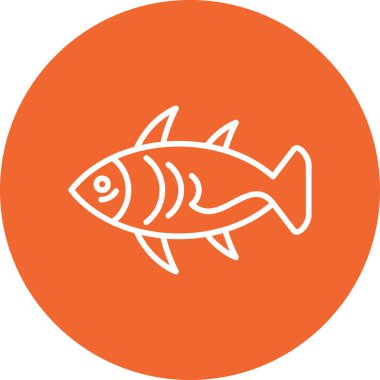 Arctic Char simgesi, vektör illüstrasyonu