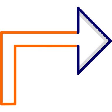 ok simgesi işaret vektör illüstrasyonu