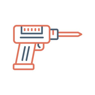 Modern Drill Machine simgesinin vektör çizimi