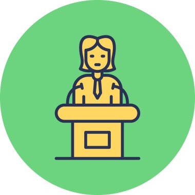 Siyaset simgesi vektör illüstrasyonu