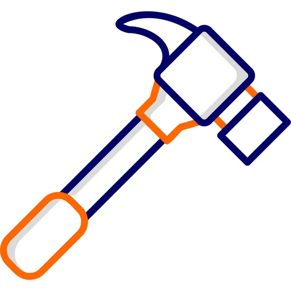 Hammer Ikone Einfache Illustration Von Gerichtlichen Vektor Symbolen Für Webdesign — Stockvektor