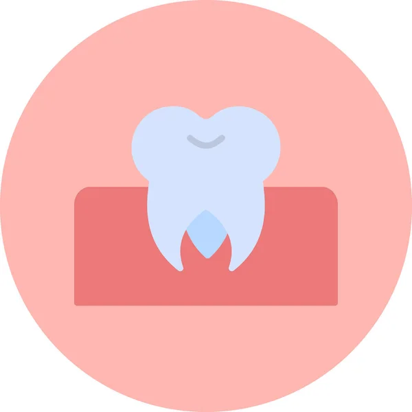 Illustrazione Vettoriale Del Dente Molare — Vettoriale Stock