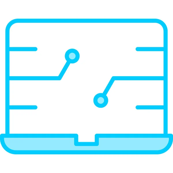 Notebook Webová Ikona Jednoduchá Ilustrace — Stockový vektor