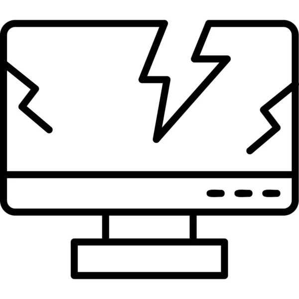 Komputer Ikona Web Prosta Ilustracja — Wektor stockowy
