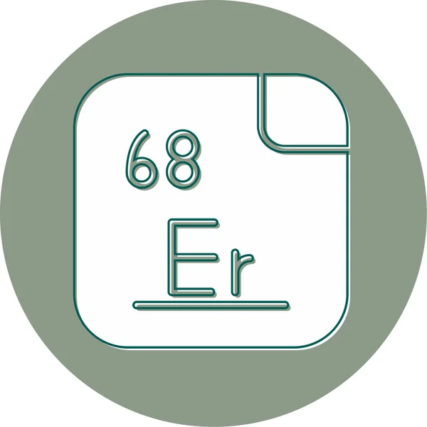 エルビウムのベクトル図 — ストックベクタ