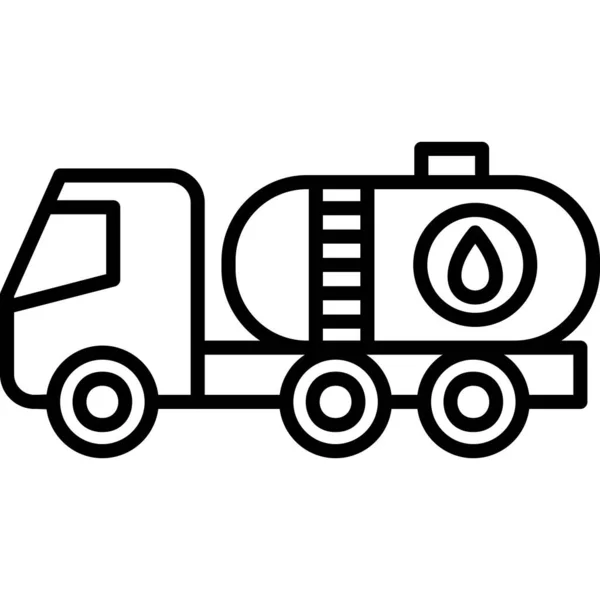 Combustible Icono Web Ilustración Simple — Vector de stock