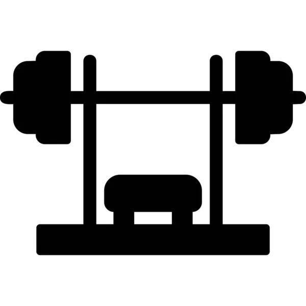 Dumbbell Web Icon Simple Illustration — Stock Vector