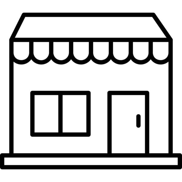 Tienda Icono Web Vector Ilustración — Archivo Imágenes Vectoriales