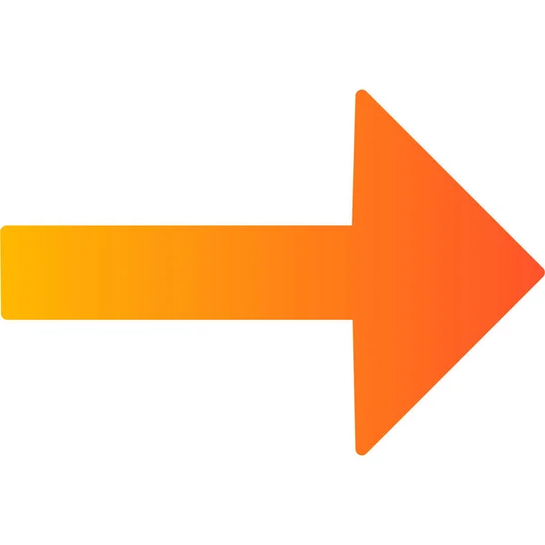 Right Arrow Icon Vector Illustration — Stock Vector