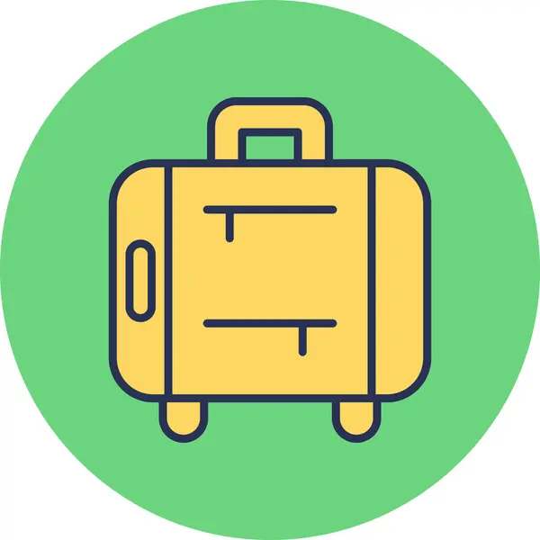 Reisekoffer Symbol Web Einfache Illustration — Stockvektor