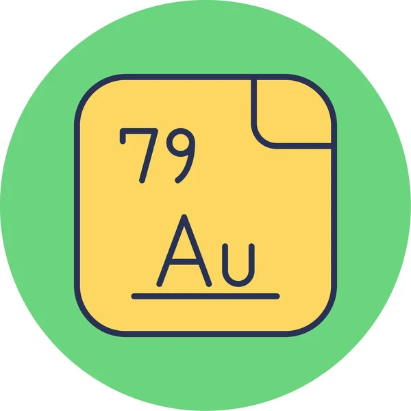 Gold Aurum Icoon Voor Persoonlijk Commercieel Gebruik — Stockvector