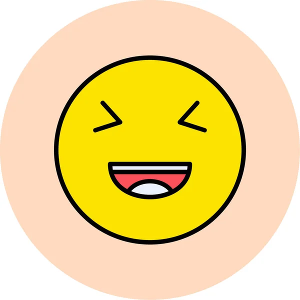 Vector Illustration Face Emoticon — Vector de stock