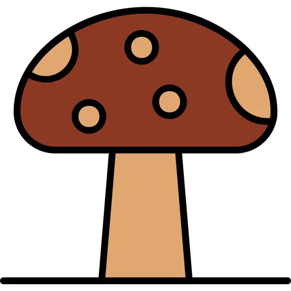 Pilz Icon Vektor Illustration — Stockvektor