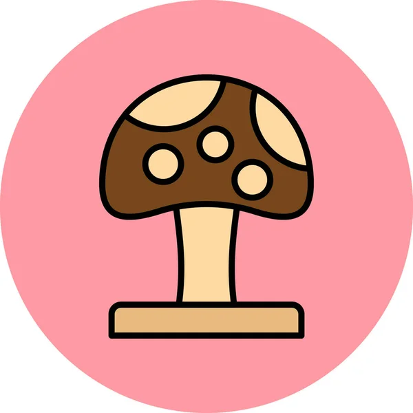 Illustration Vectorielle Icône Champignon — Image vectorielle