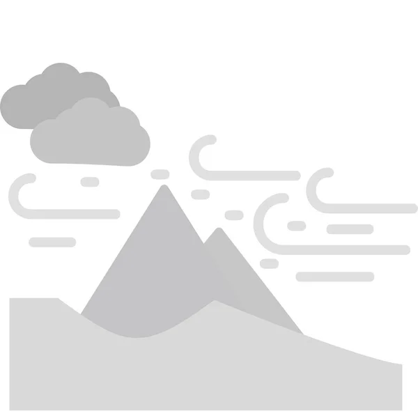 Sandstorm Pictogram Vector Illustratie — Stockvector