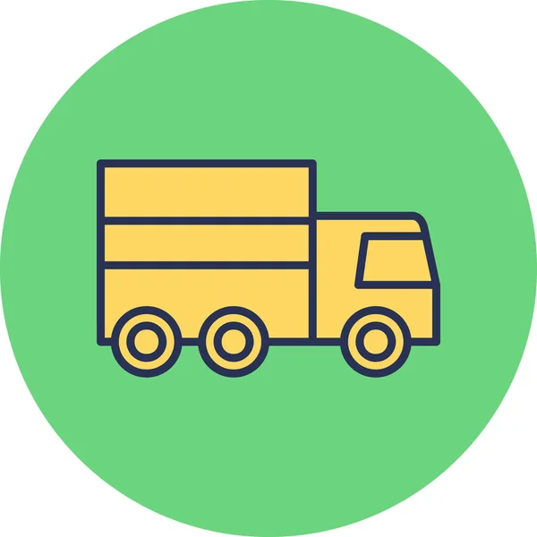 Truck Abstracte Pictogram Vector Illustratie — Stockvector